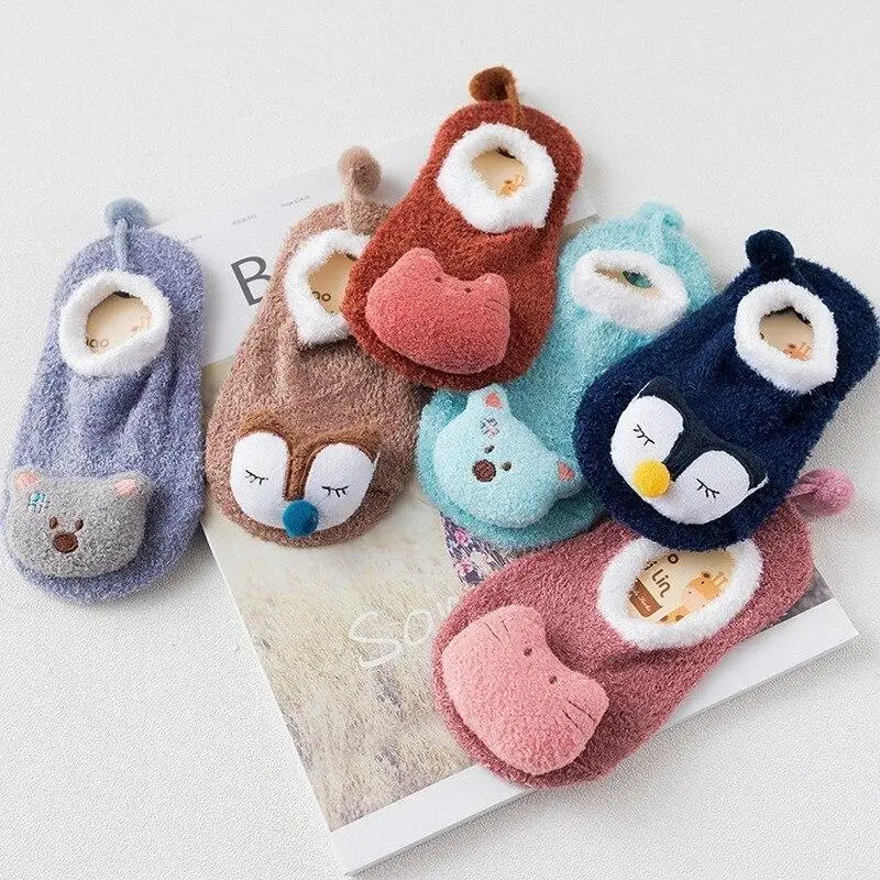 Unisex Baby Socks Non Slip - Calzini per neonati, caldi e spessi,