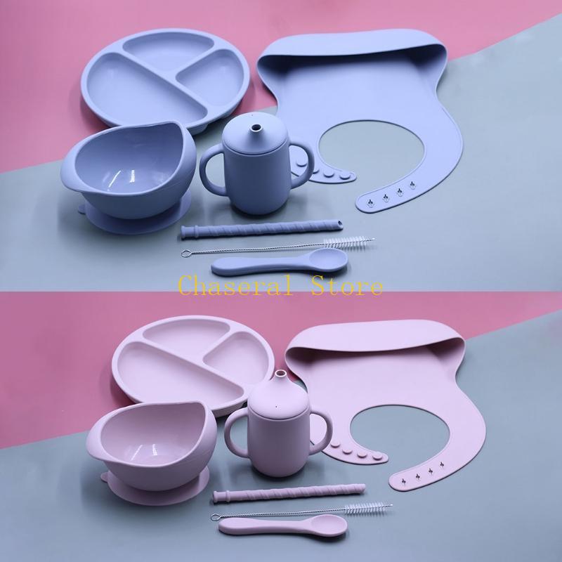 E7CE 7 pz Set Piatti da Pranzo - Waterproof Baby Bibs Silicone recensione e prezzo
