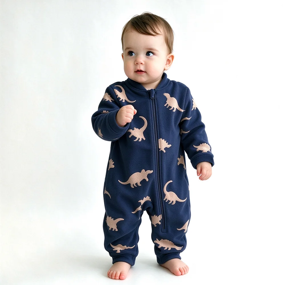 Tutina in pile morbida e calda - Cotton Baby Onesies Zipper recensione e prezzo