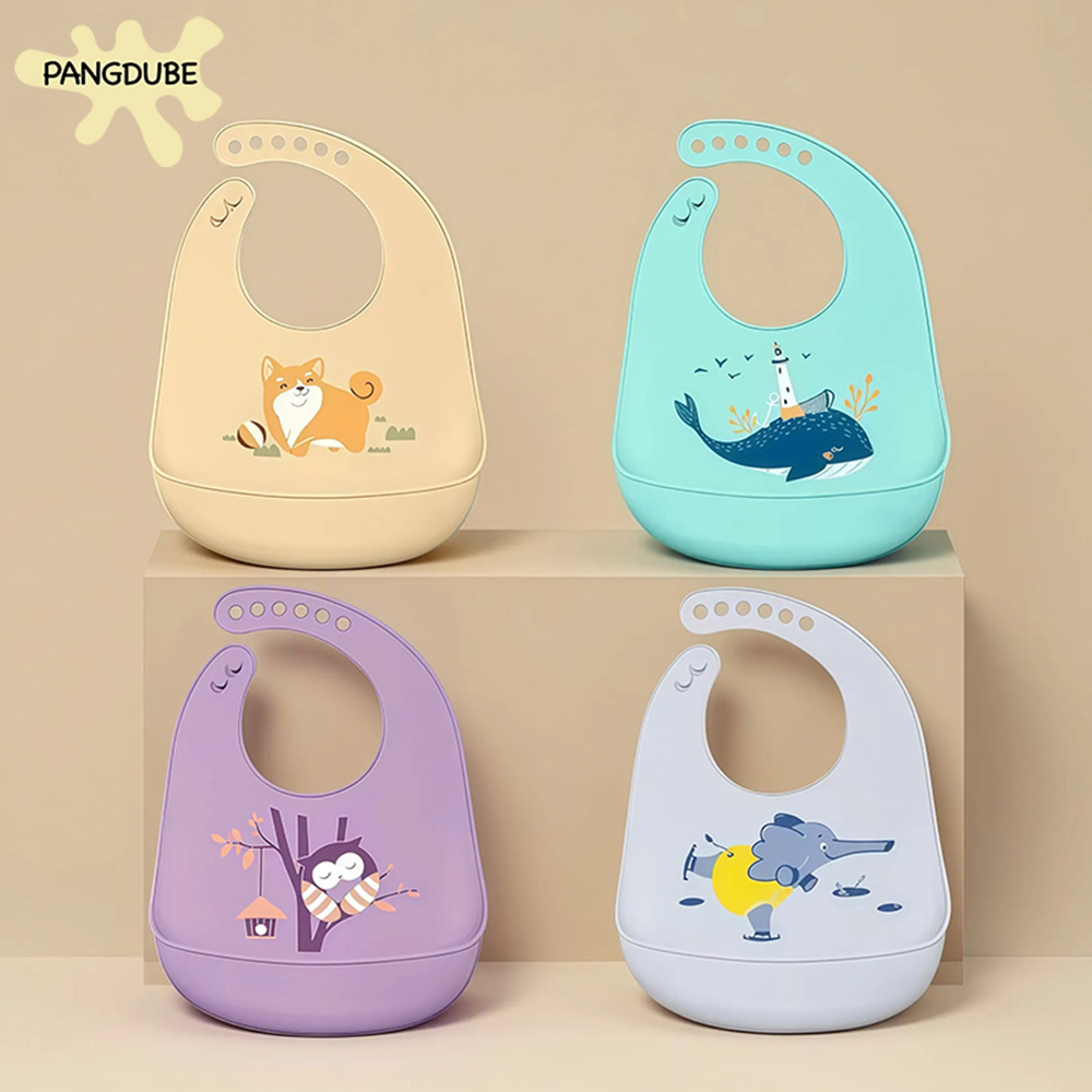 PANGDUBE Bavaglini per neonati - Waterproof Baby Bibs Silicone recensione e prezzo