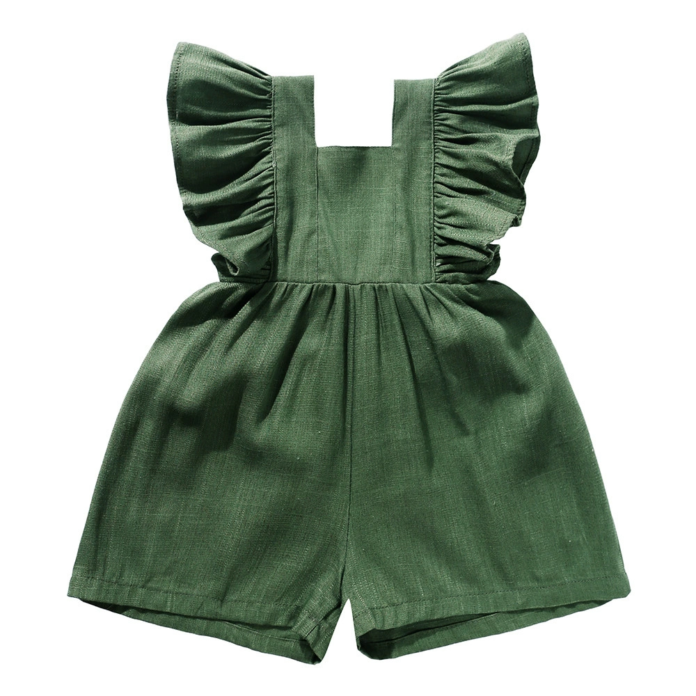 Tutina Estiva 2026 per Neonata - Baby Summer Linen Sleeveless Jumpsuit recensione e prezzo