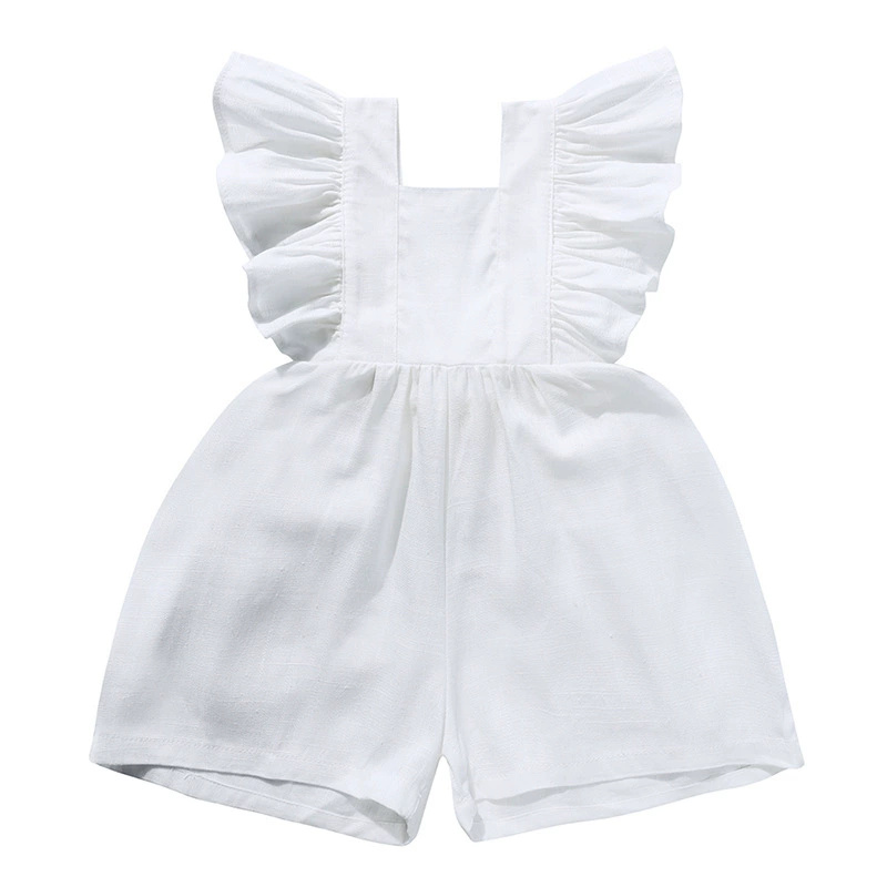 Tutina Estiva 2026 per Neonata - Baby Summer Linen Sleeveless Jumpsuit recensione e prezzo