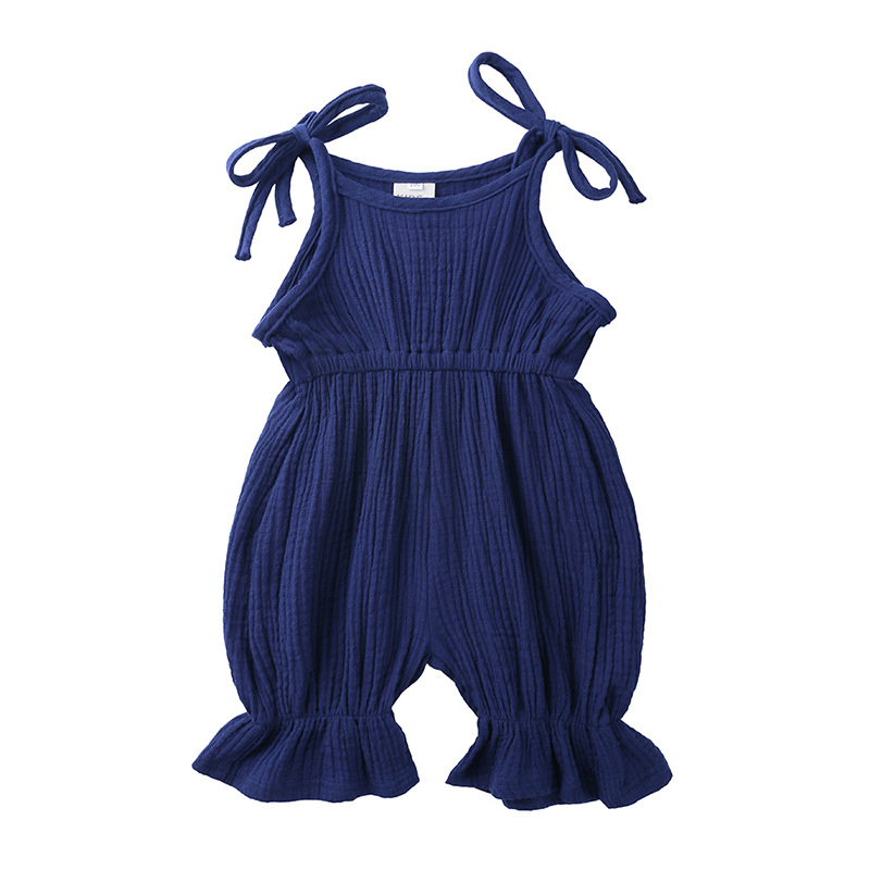 Abiti estivi abbigliamento da  - Baby Summer Linen Sleeveless Jumpsuit recensione e prezzo